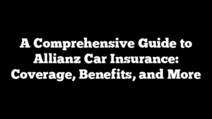 allianz car insurance