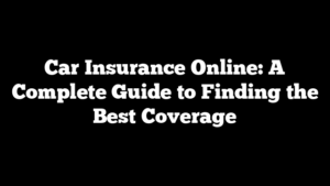 car insurance online