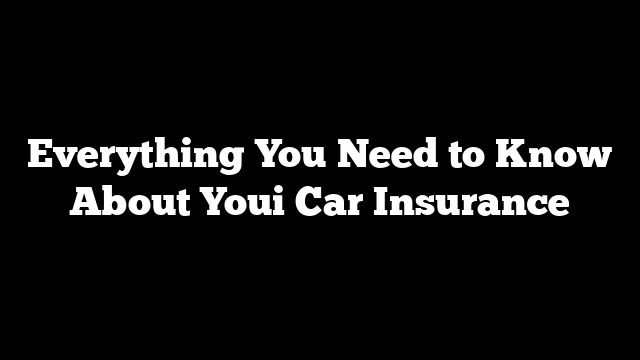 youi car insurance