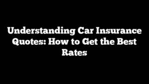 car insurance quotes